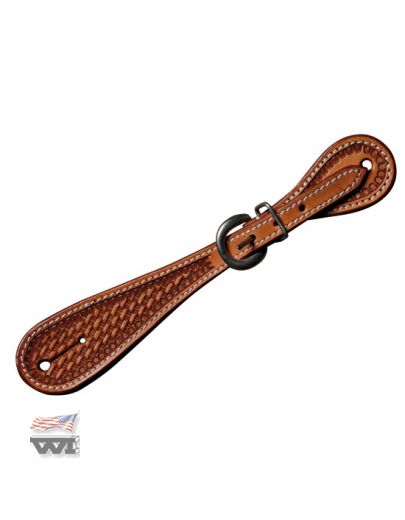 Man´s Spurstrap Basket tooled SPS-155
