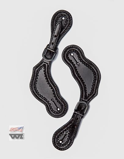 Ladys Spurstrap ,dark oiled, tooled