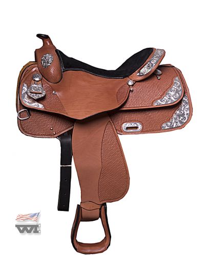 PLATINUM SHOWSADDLE , BASKET TOOLED