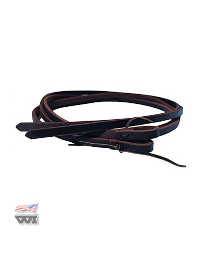 Heavy Oil Harness Split Reins 3/4