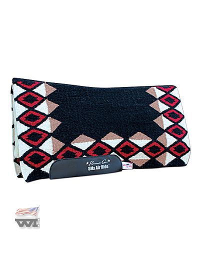 QUEST AIRRIDE PAD, black-crimson