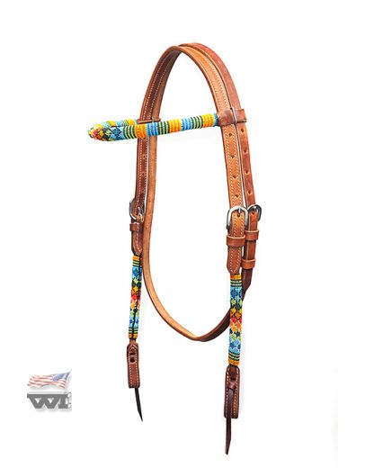 BEADED HEADSTALL  HS-L-105