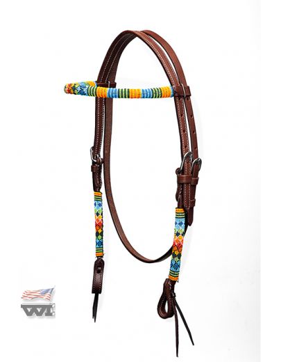 BEADED HEADSTALL  HS-L-105-DO