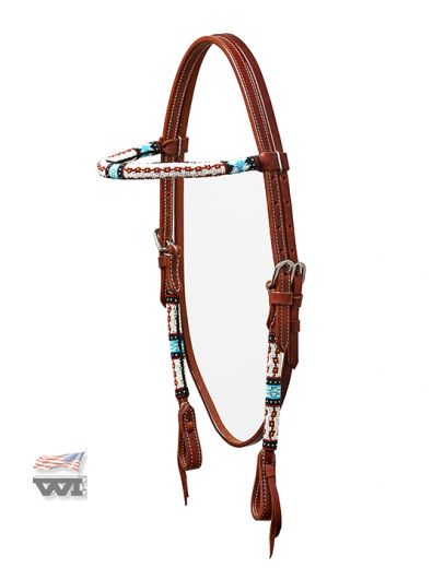 BEADED HEADSTALL