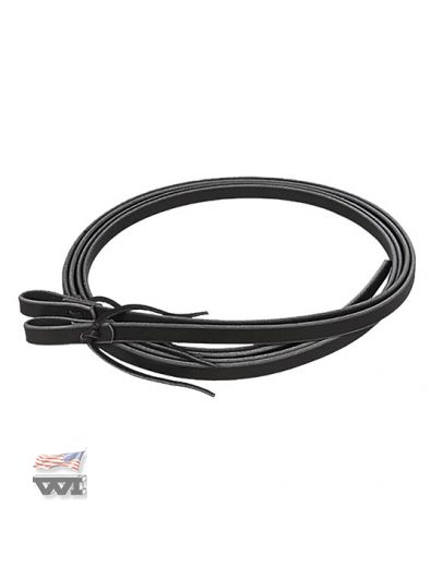 BLACK HARNESS REINS 5/8 x 7 + feet
