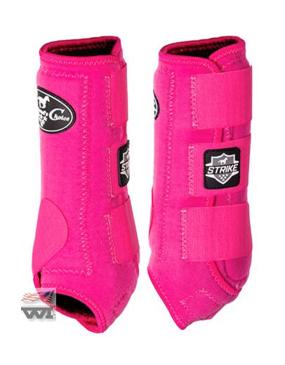 STRIKE FRONT BOOTS , RASPERRY