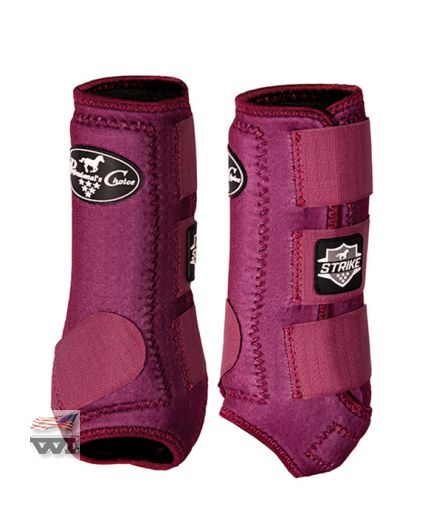 STRIKE FRONT BOOTS , WINE