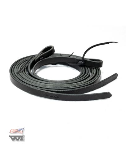 SPLIT LATIGO REINS 7ft x1/2  BLACK