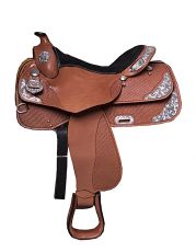 PLATINUM SHOWSADDLE , BASKET TOOLED