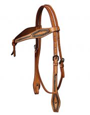 NATURAL RAWHIDE BRAIDED HEADSTALL