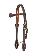 HORSEMAN´S TACK  w./ FLOWER BUCKLE , DARK OILED