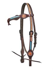 HORSEMAN´S TACK  w./ TURQUOIS FLOWER AND BRAIDING