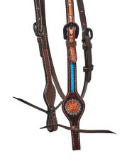 HORSEMAN´S TACK  w./ TURQUOIS FLOWER AND BRAIDING