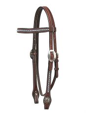 HORSEMAN´S TACK   HEADSTALL w./ TURQUOIS STITCHING