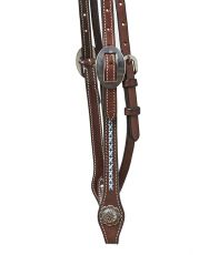 HORSEMAN´S TACK   HEADSTALL w./ TURQUOIS STITCHING