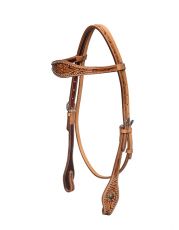 HEADSTALL WITH FLOWER  LEAF TOOLING