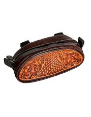 TOOLED LEATHER POMMELBAG